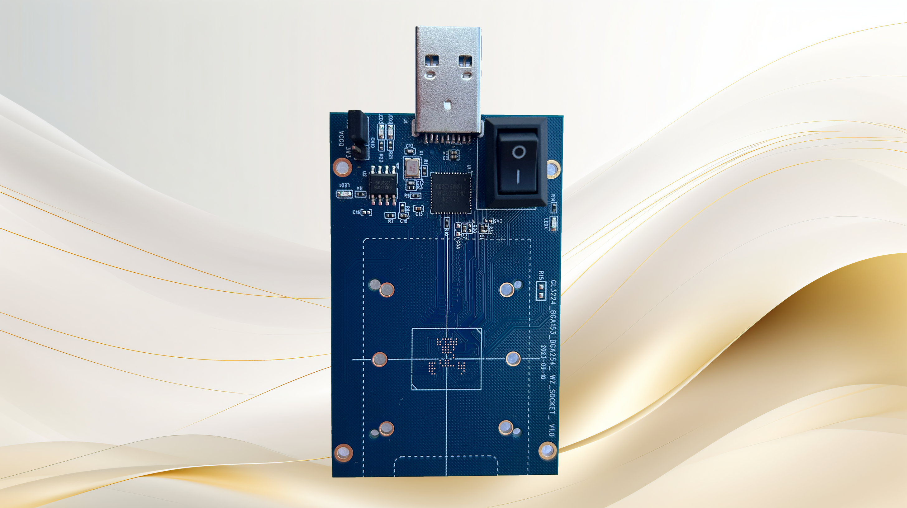 GL3224方案USB3.0 二合一测试板 BGA153/BGA254